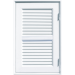 Eco-Door ประตูยูพีวีซี โปรไฟล์ รุ่น CH 2 70x120x3.8 สีขาว (ระยะเคลียนอก 77x127)(ครบชุด)