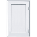 Eco-Door ประตูยูพีวีซี โปรไฟล์ รุ่น CH 0 70x120x3.8 สีขาว (ระยะเคลียนอก 77x127) (ครบชุด)