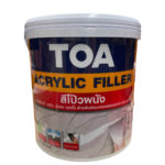 TOA ACRYLIC FILLER ทีโอเอ อะคริลิก ฟิลเลอร์ สีโป๊วผนังอะคริลิก วอลพุตตี้ 1/4 แกลลอน