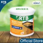 RTB สีย้อมและทาไม้ 1/4 แกลลอน สีไม้โอ๊ค-เงา