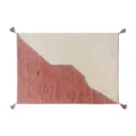 พรมปูพื้น Chennile Kinley Modern KASSA HOME รุ่น T516-1B-M-OR ขนาด 180 x 120 ซม. สีขาว - ส้ม