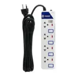 รางปลั๊กไฟ 4 ช่อง 4 สวิตซ์ TOSHINO ET-914 5 ม.