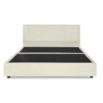 ฐานรองหัวเตียง 6 ฟุต SOLOMON หัวเรียบ สี ครีม