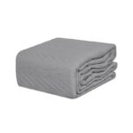 ผ้าคลุมเตียง 6 ฟุต HOME LIVING STYLE ASTON สีเทา