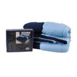 DECOS ชุดเครื่องนอน 6 ฟุต พร้อมนวม ทูโทน สีน้ำเงิน