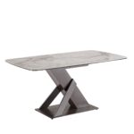 DECOS โต๊ะอาหารเซรามิค 160 ซม. รุ่น DELLA สีขาว