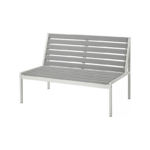 JOLPEN ยูลเปน โซฟา 2 ที่นั่ง กลางแจ้ง, ขาว/เทา, 100x59x67 ซม.