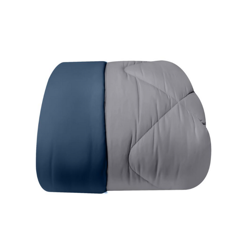 SANTA BEDDING ผ้านวม SANTA BEDDING 70x90 นิ้ว สี GREY:NAVY BLUE