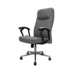 SMART OFFICE เก้าอี้ผู้บริหาร ชนิดหนัง รุ่น Casey สีเทาเข้ม