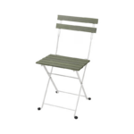 TÄRNÖ แทร์นเออ เก้าอี้สนาม, พับได้ ขาว/เขียว