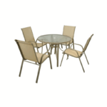 ชุดสนาม 4 ที่นั่ง SPRING VARINA สี TAUPE