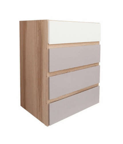 ตู้ลิ้นชัก 4 ลิ้นชัก FURDINI FINE สีลายไม้/ครีมผ้า/ขาวผ้า