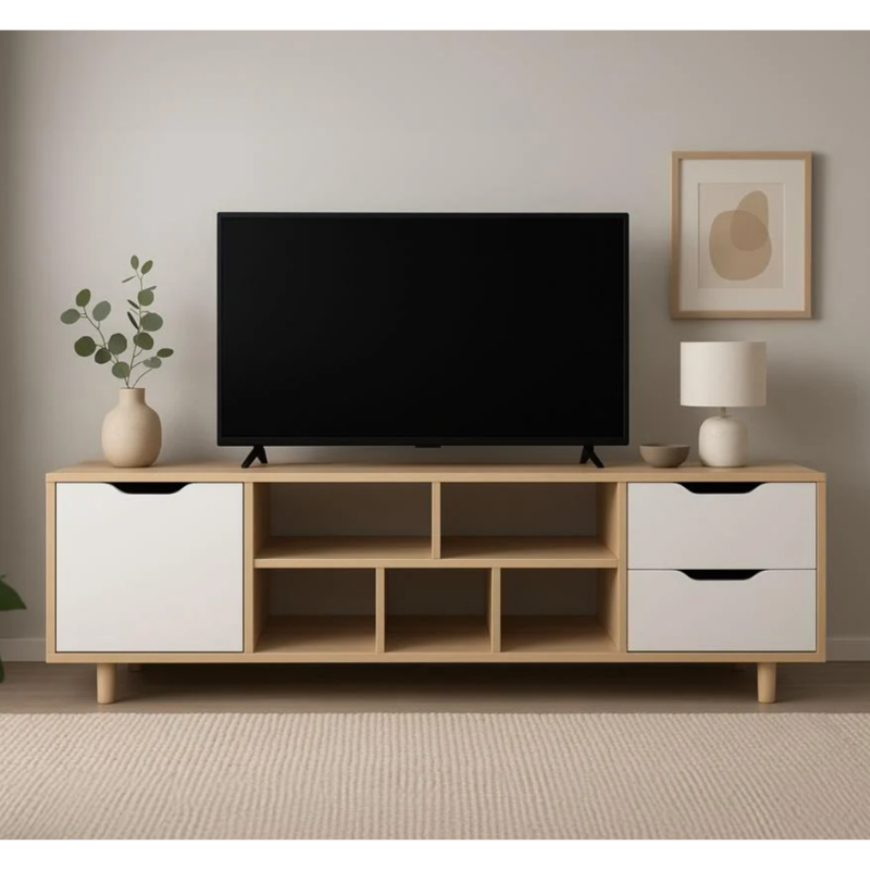 ตู้วางทีวี FURDINI MINIE 160 ซม. สีไม้:ขาว