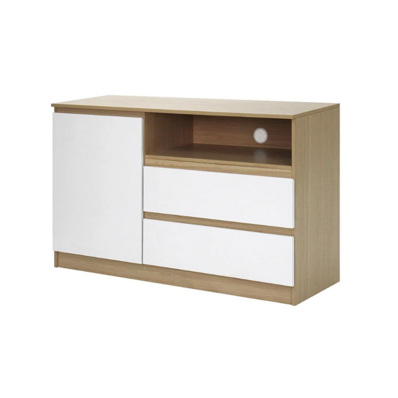 ตู้วางทีวี FURDINI PROGRET 120 ซม. สีโอ๊ค:ขาว