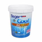 สีน้ำทาภายนอก ชนิดกึ่งเงา BEGERCOOL ALL PLUS 4400 สีขาว 5 แกลลอน