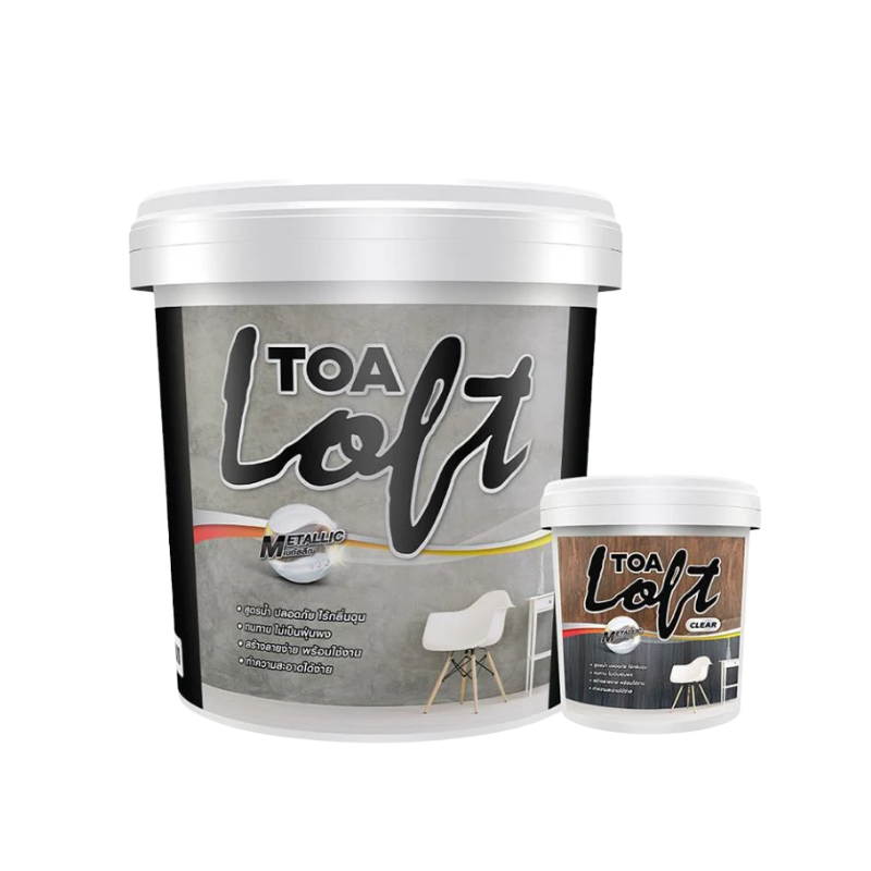 สีน้ำลอฟท์ TOA LOFT METALLIC SILVER 9 กก.