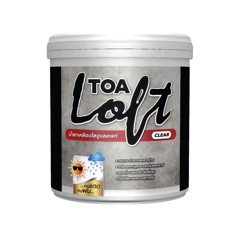 สีน้ำลอฟท์ภายนอก TOA CLEAR สีใส 3 กก.