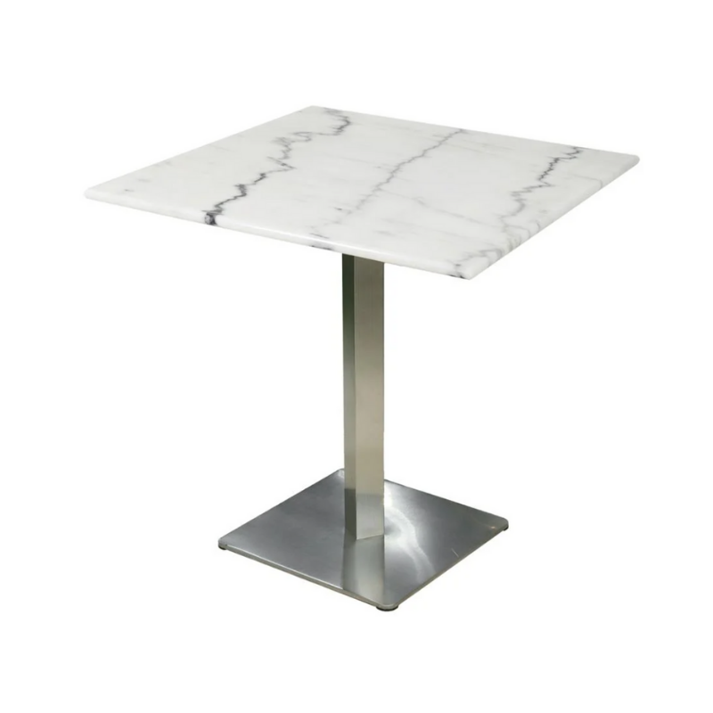 โต๊ะสนามหินอ่อนเหลี่ยม SPRING MARBLE MSL สีขาว