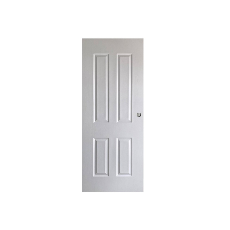 ALUGUARD ประตูUPVC ภายนอก 80x200 เซนติเมตร รุ่น S35 สีขาว (เจาะลูกบิด)