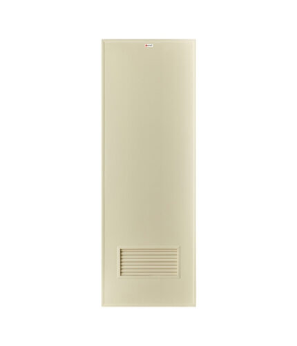 BATHIC ประตูUPVC ห้องน้ำ 70x180 เซนติเมตร รุ่น BP2 สีครีม (เจาะลูกบิด)