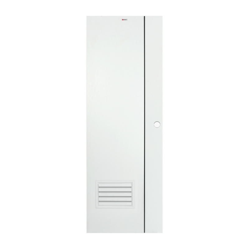 BATHIC ประตูห้องน้ำ UPVC 70x180 ซม. รุ่น BG2 สีขาว (เจาะ)